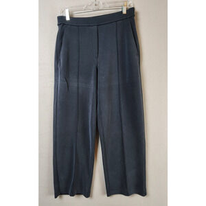 Lululemon Wide Leg Cropped Stretch Pants Women Medium Charcoal Gray Athleisure